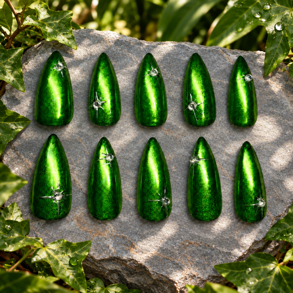 Chrome Ivy on a natural stone slab