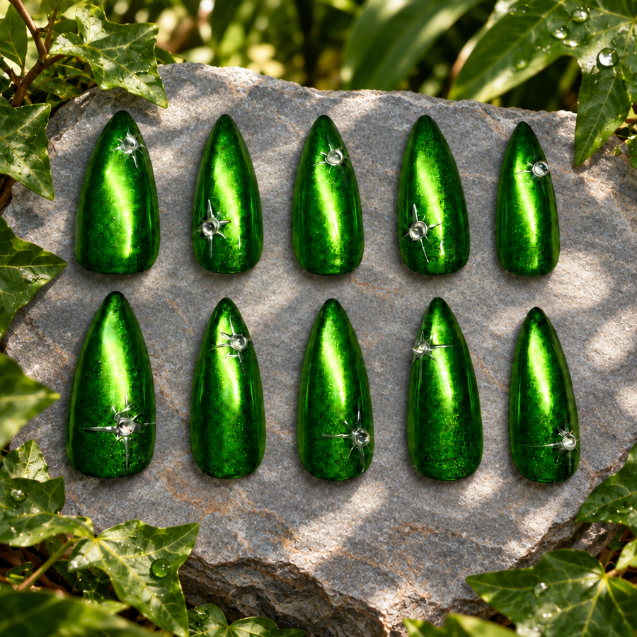 Chrome Ivy on a natural stone slab