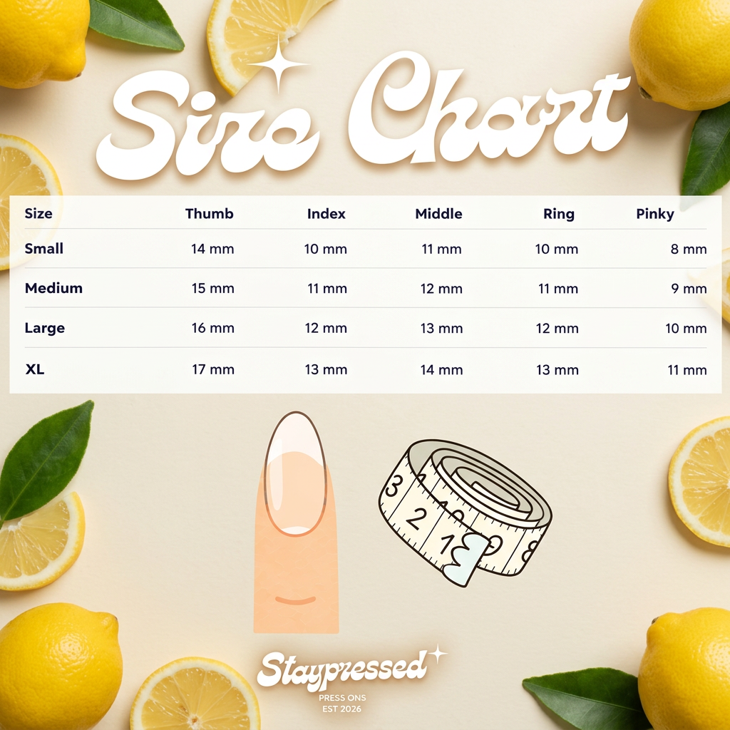 Citrus nail size chart